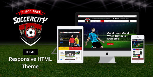 Soccer Sports – 足球体育HTML模板-蟹程序