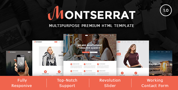 Montserrat – 现代多用途HTML5模板[失效]-蟹程序