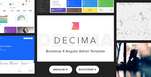 Decima v2.1.0 – Bootstrap 4 后台管理HTML5模板-蟹程序