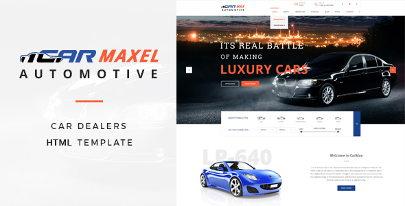 Car Max – 汽车相关企业HTML5模板-蟹程序