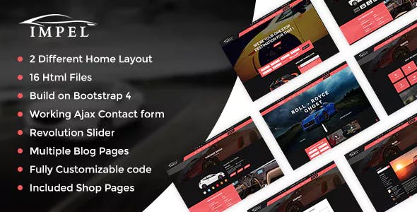 Impel Car – 汽车美容销售HTML模板 – v1.0.1-蟹程序