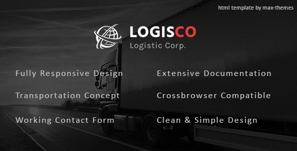 Logisco – 物流运输HTML模板-蟹程序