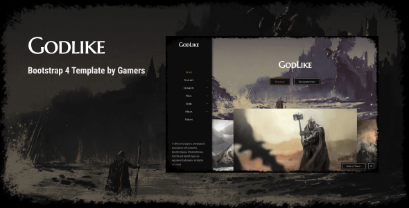 Godlike – 游戏电玩HTML模板 – v2.3.4-蟹程序