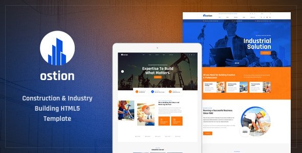 Ostion – 工业建筑公司HTML5模板-蟹程序