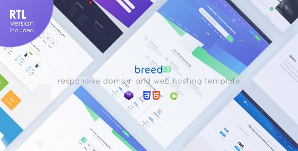 Breed Hosting – WHMCS虚拟主机HTML模板-蟹程序