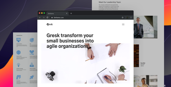 Gresk – 商业管理咨询公司HTML模板-蟹程序