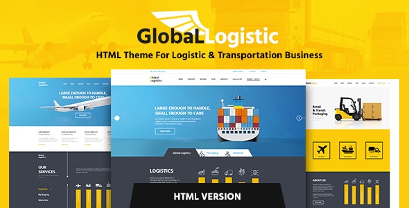 Global Logistics – 交通运输HTML模板-蟹程序