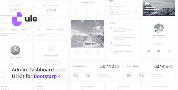 Ule – Bootstrap 仪表板管理模板-蟹程序