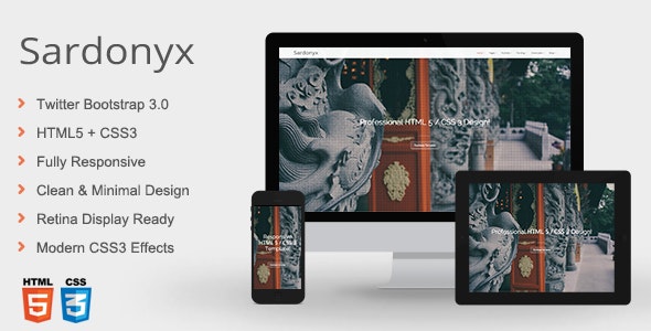 Sardonyx – 完全响应式商业网站HTML模板[失效]-蟹程序