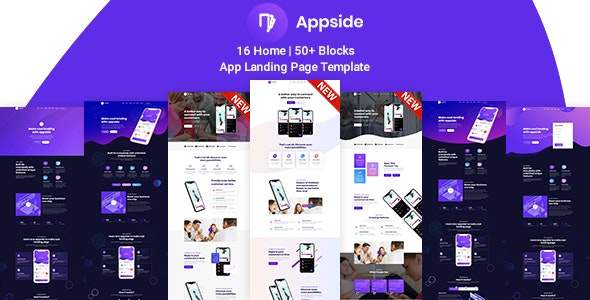 Appside – App 应用程序着陆页HTML5模板 – v1.0-蟹程序