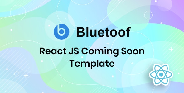 Bluetoof – React JS 即将推出网站维护倒计时HTML模板-蟹程序