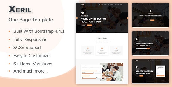 Xeril – 自适应企业公司网站HTML5模板 – v1.0-蟹程序