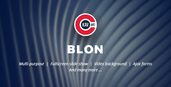 BLON – 专业个人作品展示网站HTML5模板-蟹程序