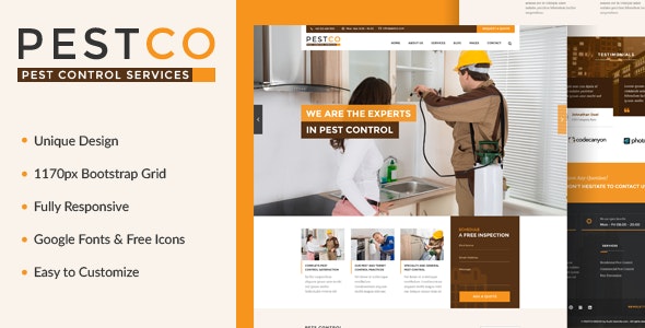 Pestco – 害虫防治害虫消杀企业网站HTML5模板 – v1.0-蟹程序