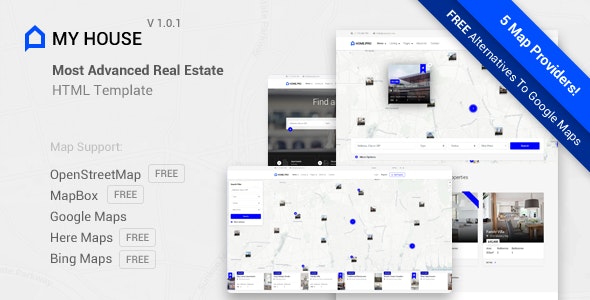 My House – 高级房产租赁中介HTML网站模板 – v1.0.1-蟹程序
