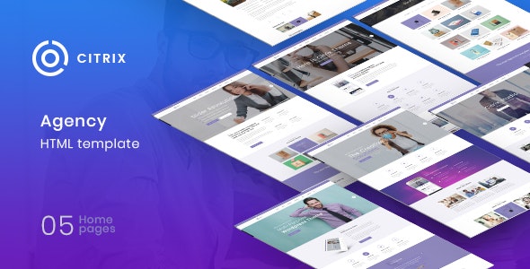 Citrix – 多用途产品展示网站HTML5模板-蟹程序