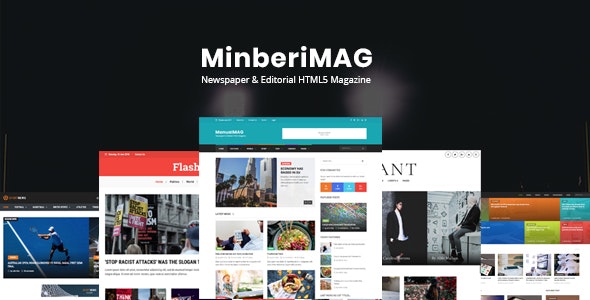 inberiMag – 报纸新闻编辑HTML5杂志网站模板 – v1.0-蟹程序