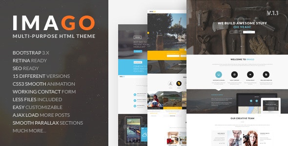 Imago – 多用途企业产品展示HTML5网站模板 – v1.1-蟹程序