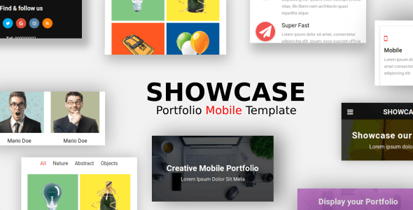 Showcase – 作品展示手机版网站HTML5模板-蟹程序