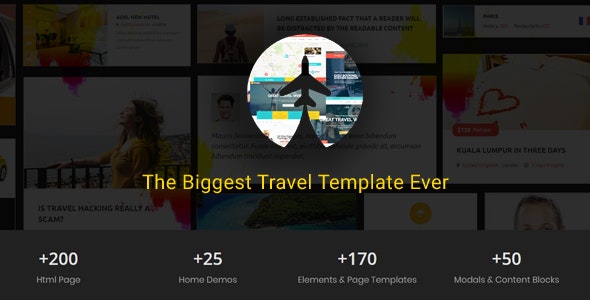 Travelz – 旅游景点酒店民宿预订HTML5网站模板-蟹程序