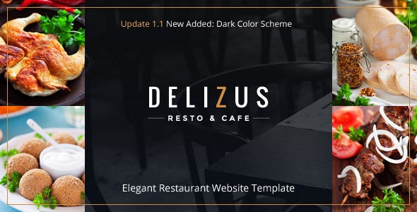 Delizus – 餐饮美食餐厅模板HTML5模板 – v1.1.1-蟹程序