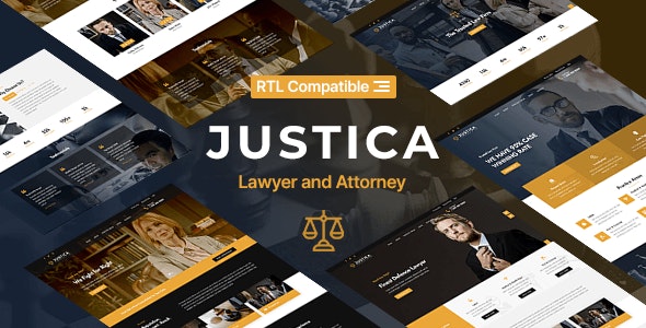 Justica – 律师事务所法律咨询网站HTML5模板-蟹程序