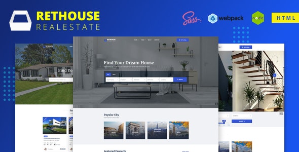 Rethouse – 房地产租赁中介网站HTML模板-蟹程序