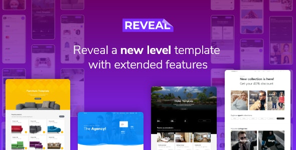 Reveal – 多用途电子商务在线商店HTML模板-蟹程序