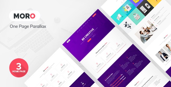 Moro – 单页时差特性网站HTML5模板-蟹程序