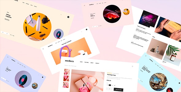 Meduza – 简约时尚现代博客商店HTML5模板-蟹程序