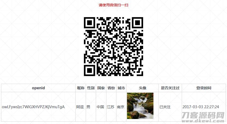 2021-05-17PHP微信扫码关注公众号并授权登录源码-蟹程序