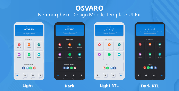 Osvaro – 移动设备模板设计UI Ki模板-蟹程序