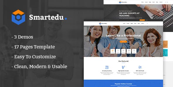 SmartEdu – 教育课程HTML模板-蟹程序
