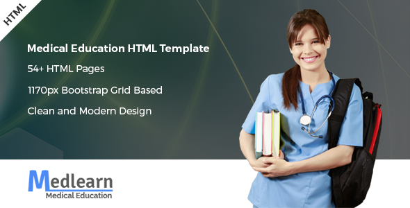 Medlearn – 医学教育HTML模板-蟹程序