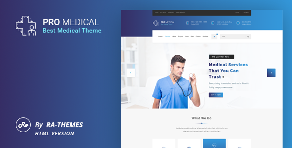 ProMedical – 健康医疗HTML模板-蟹程序